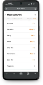 BACnet Sensors - Modbus RS485 Communication