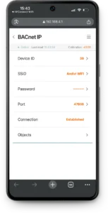 BACnet Sensors - BACnet IP Communication