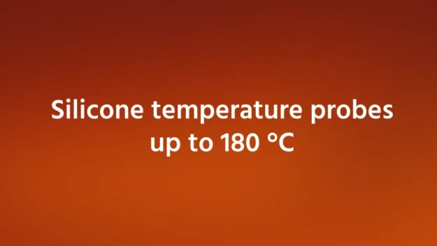Silicone temperature probes up to 1